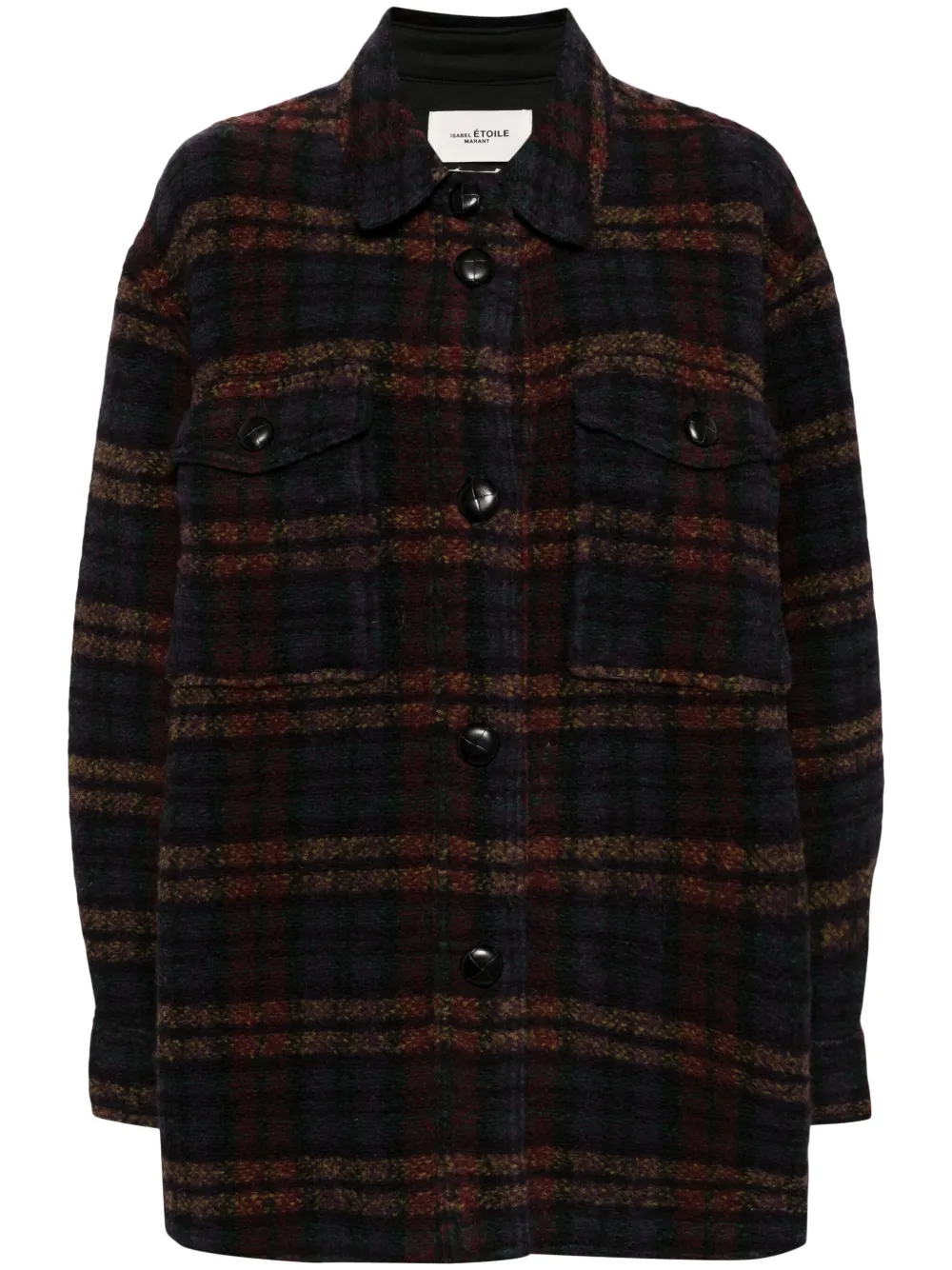 

Пальто в клетку ISABEL MARANT, зеленый
