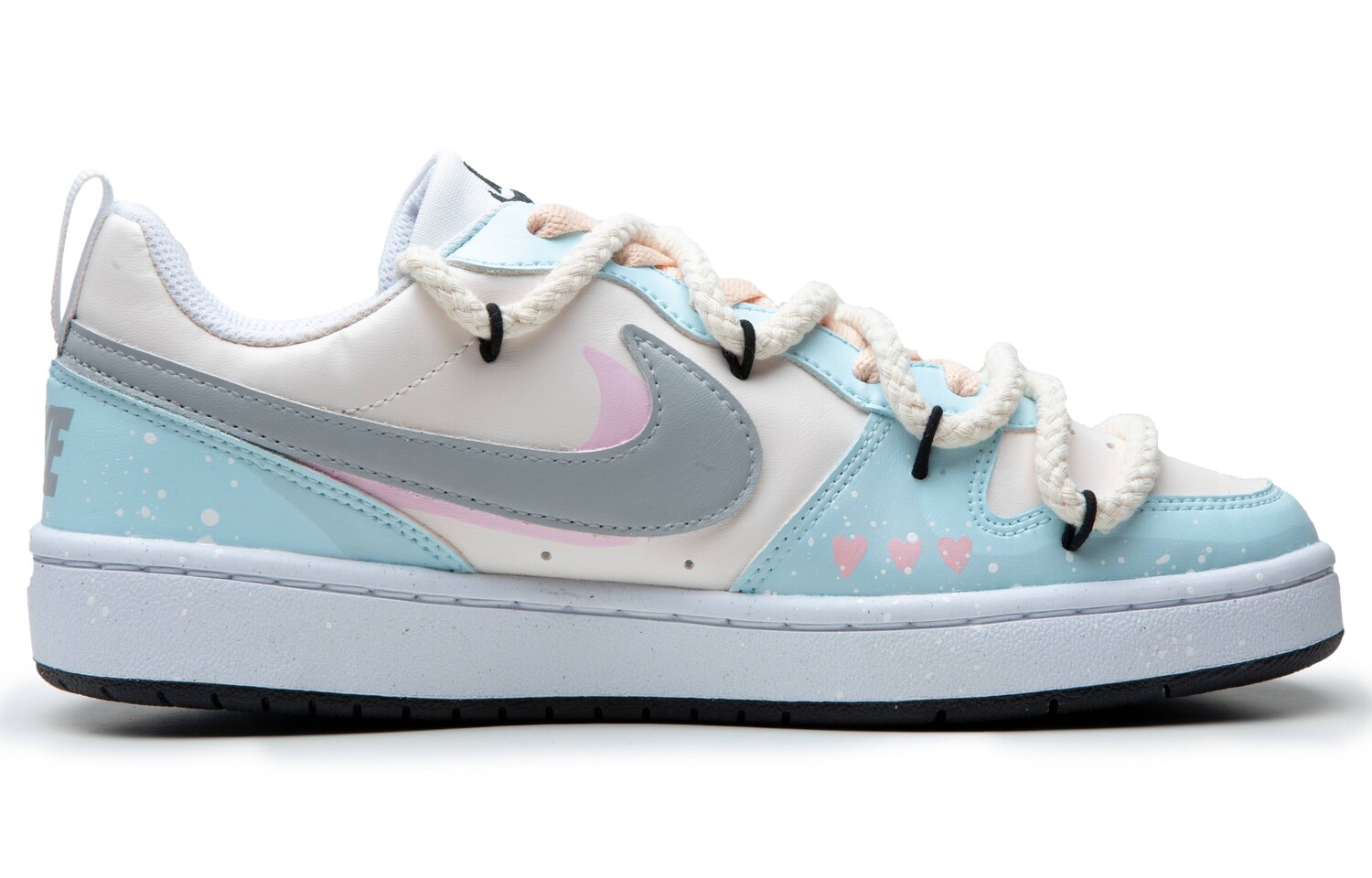 

Кроссовки Nike Court Borough Skateboarding Shoes Women's Low-top Blue/pink, синий/розовый
