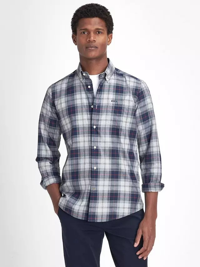 

Рубашка Barbour Wetherham Cotton Check, цвет blue/multi