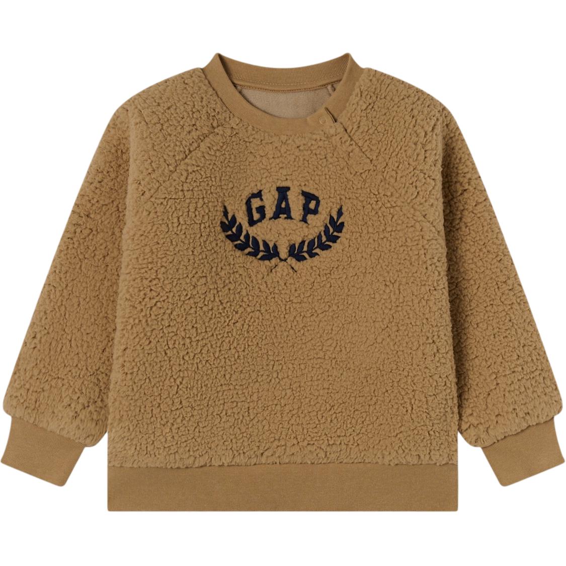 

Детский свитшот Pre-school GAP, светло-коричневый