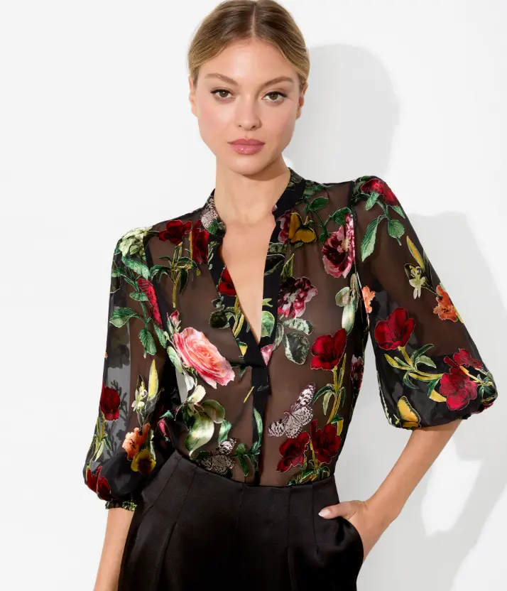 

Шила Блузка Alice + olivia, черный