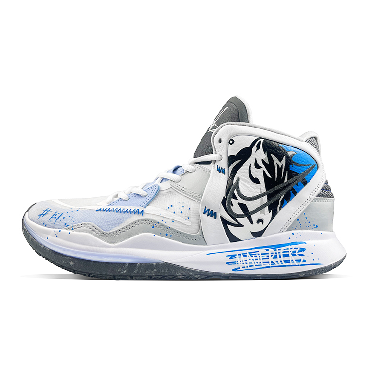 

Nike Кроссовки баскетбольные Kyrie 8 Infinity унисекс мидтоп черно-синие с белым, цвет White