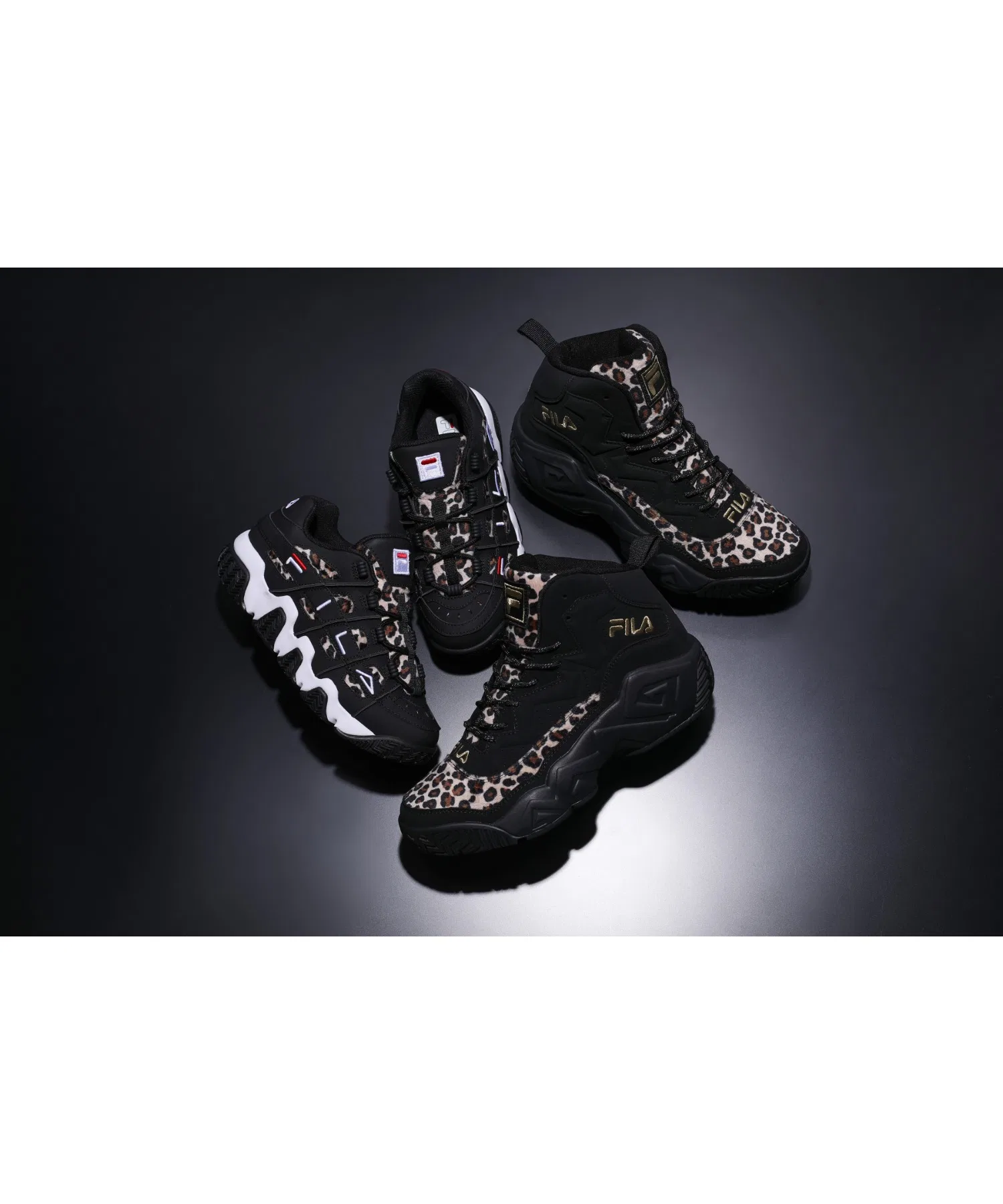 Мужские и женские кроссовки Fila BARRICADE XT97 LEOPARD — фото 3