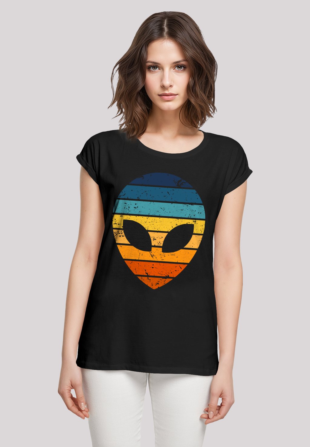 

Футболка с принтом ALIEN SONNENUNTERGANG RETRO F4NT4STIC, черный