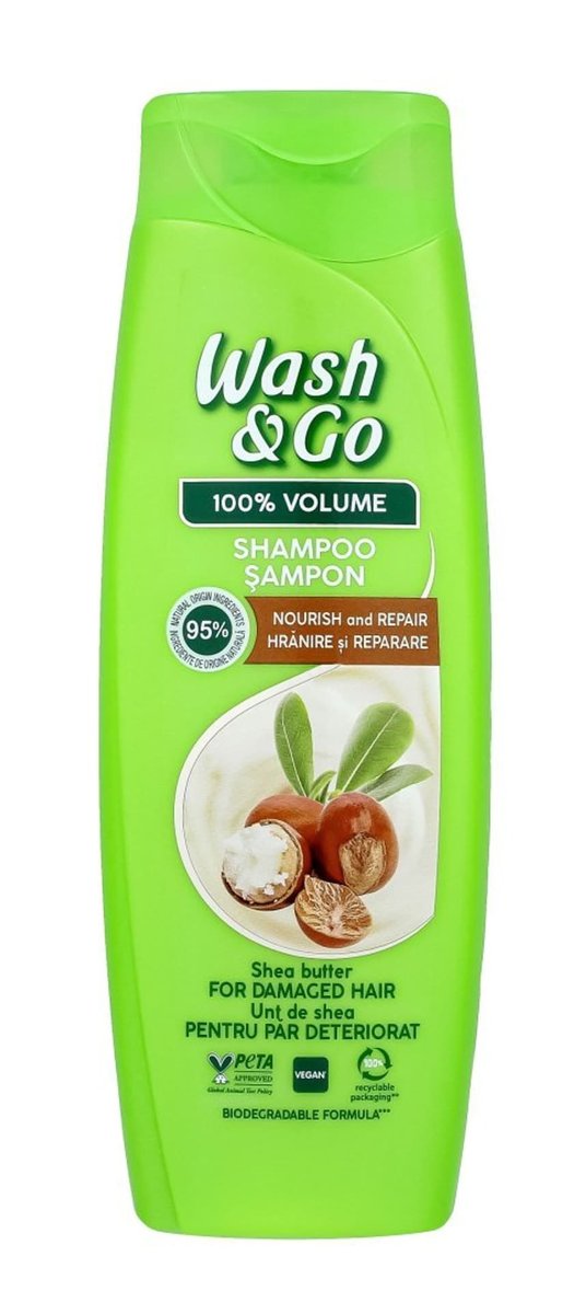 

Шампунь Wash&Go с маслом ши для поврежденных волос 360 мл ART.ROZNE MK