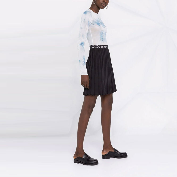 OFF-WHITE Женская повседневная длинная юбка, цвет Black — фото 4