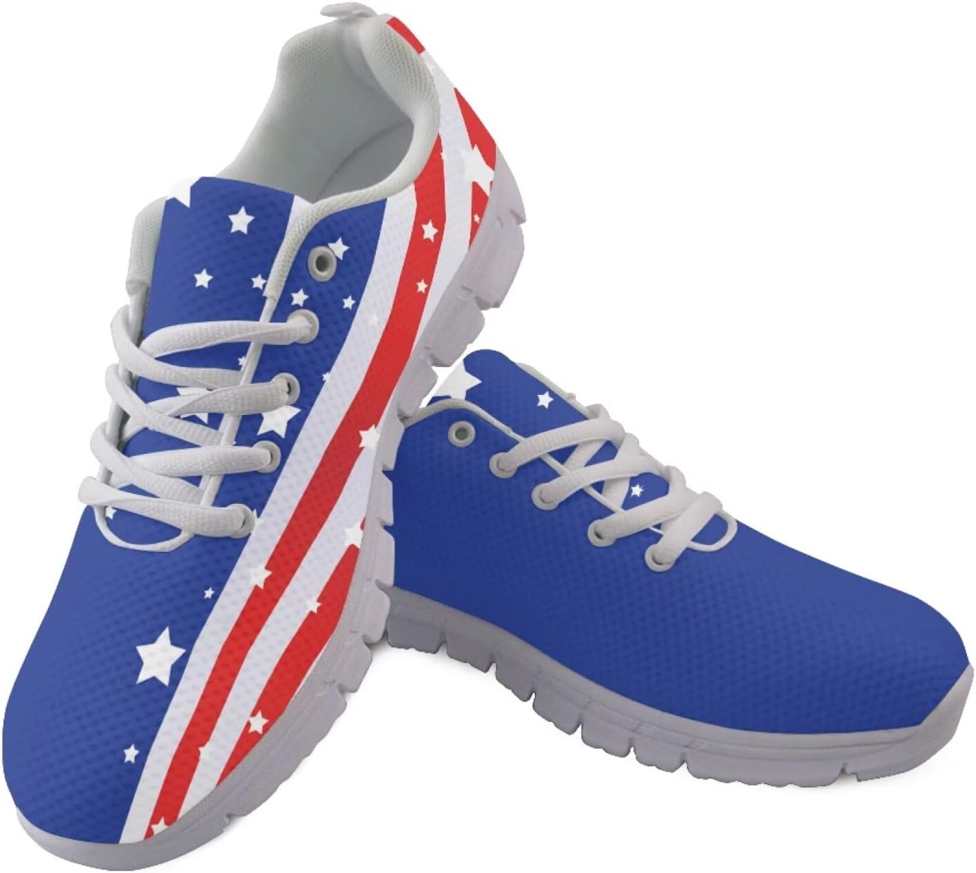 

Кроссовки с американским флагом для женщин, беговые и теннисные обувь, легкие спортивные кроссовки для тренировок и пробежек, кроссовки на 4 июля Getelinseng