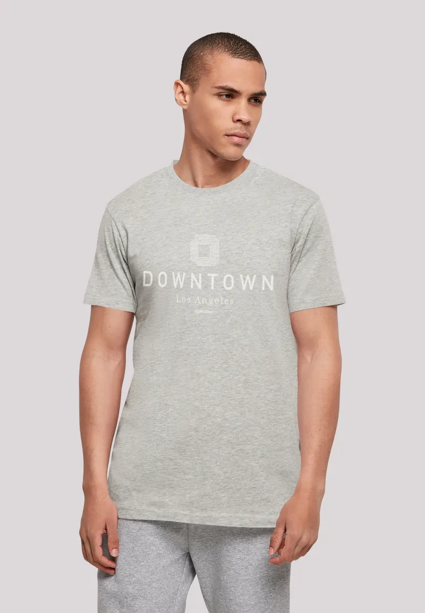 

F4NT4STIC Футболка "Downtown LA TEE UNISEX", принт, серый