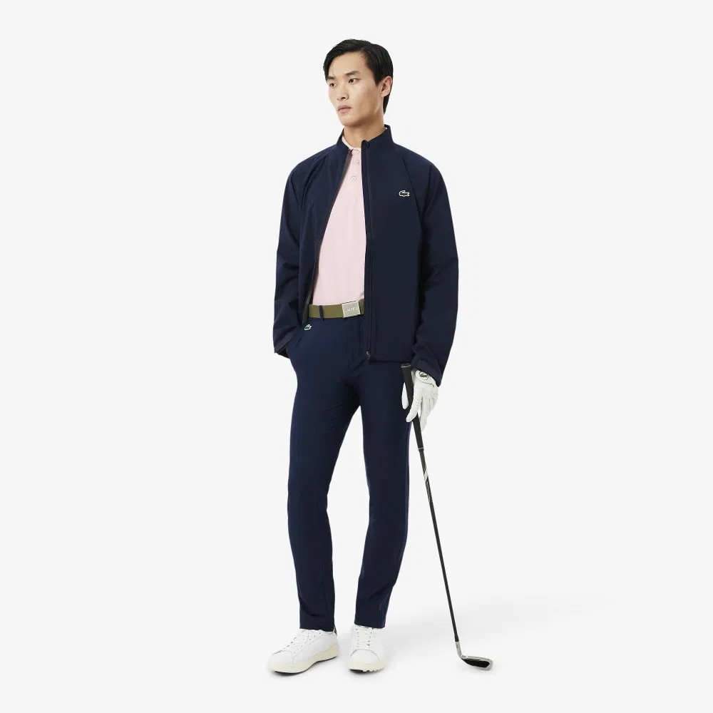 Футболка-поло Lacoste Golf AOP мужская, с коротким рукавом, розовый — фото 4