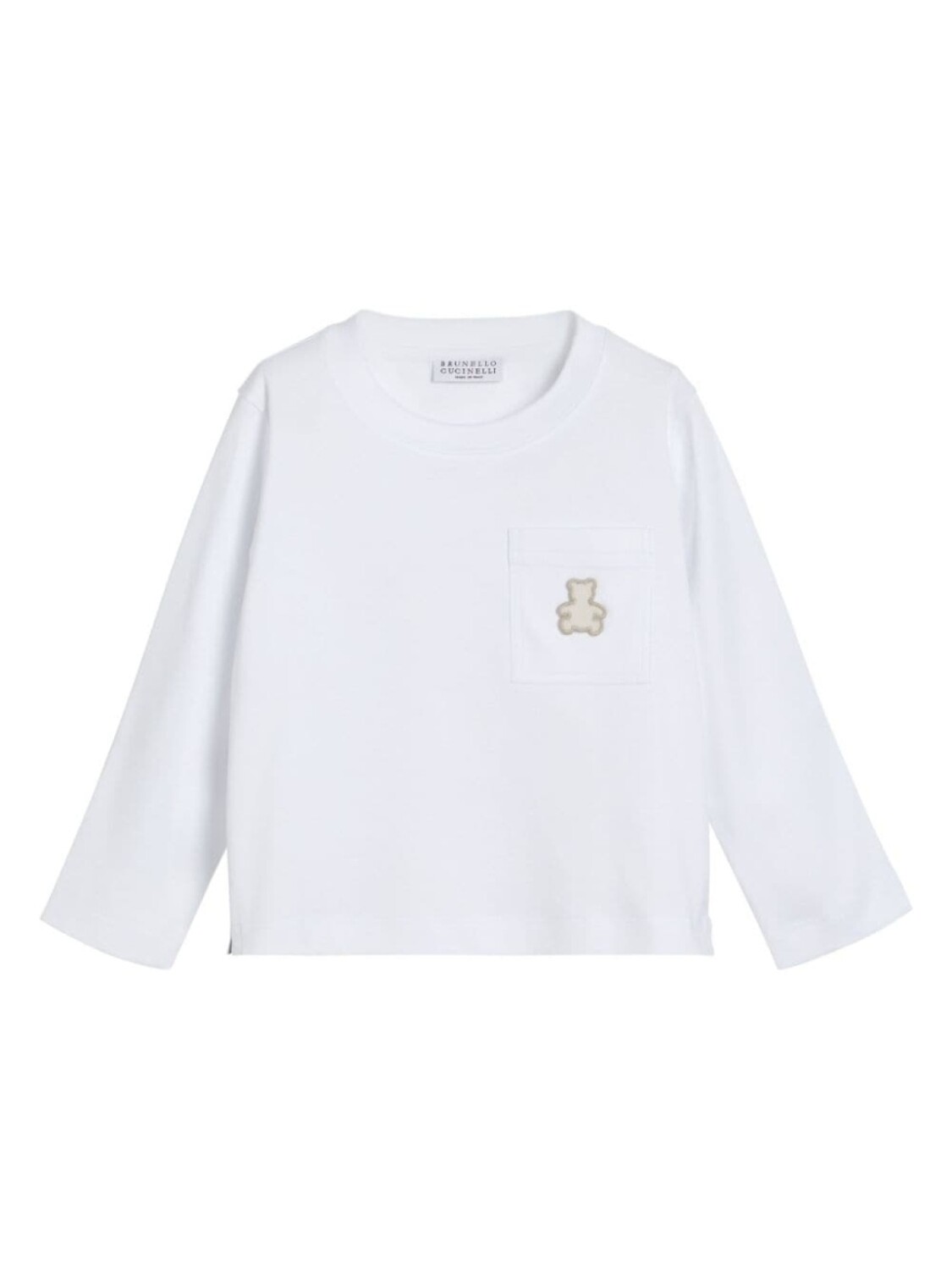 

Brunello Cucinelli Kids базовая футболка, белый
