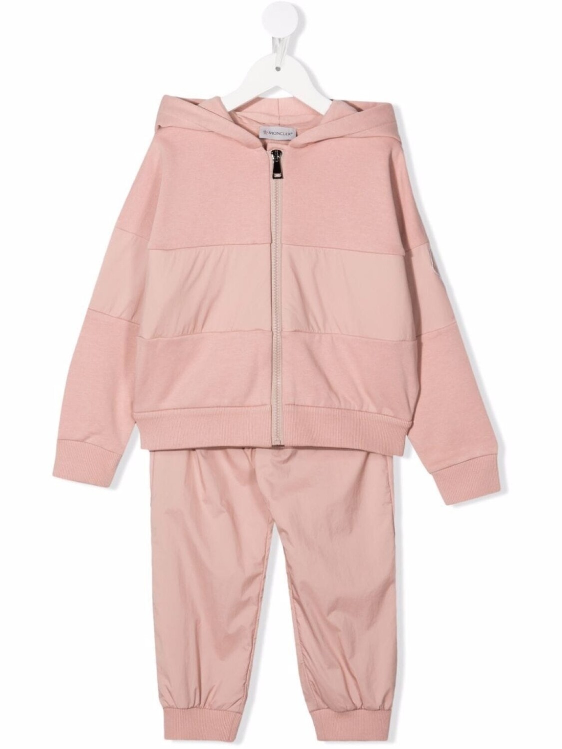 

Спортивный костюм со вставками Moncler Enfant, розовый