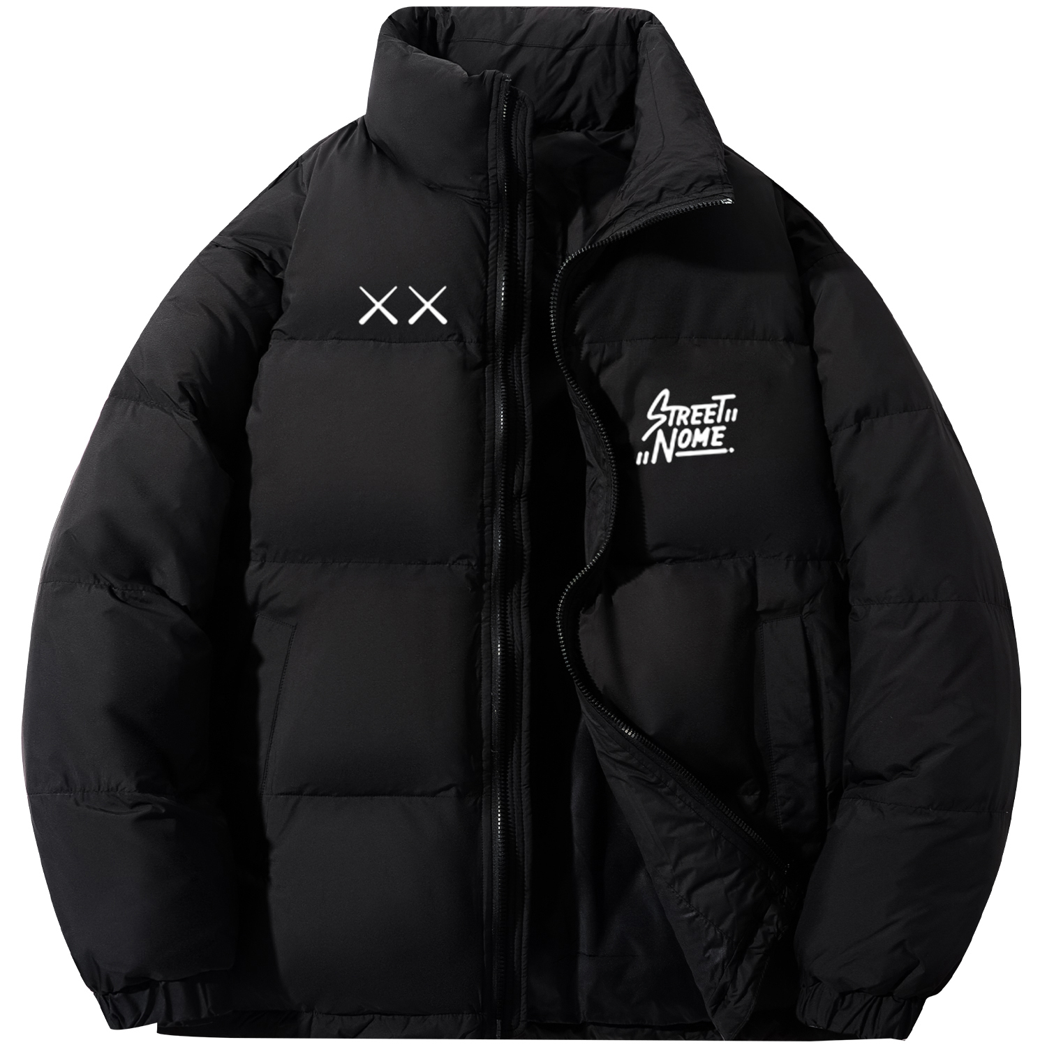 

NOME Унисекс пуховик, Black (Stand Collar)