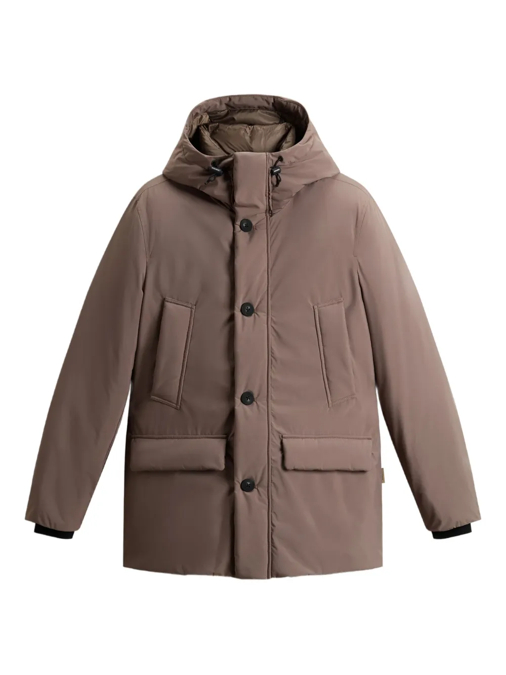 

Куртка на пуговицах с капюшоном WOOLRICH, коричневый