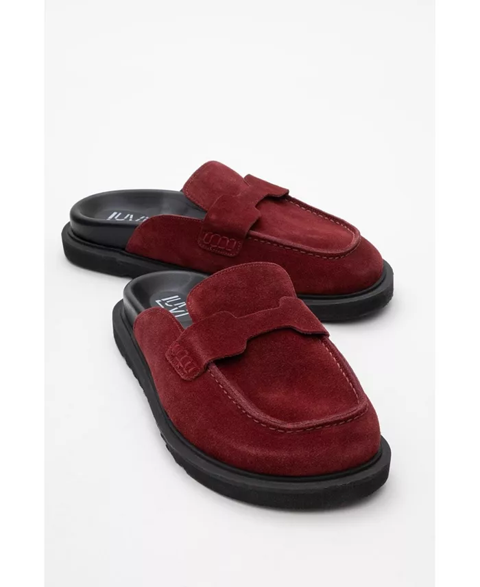 Женские кожаные клоги Laven из замши Forever & Always Shoes, красный