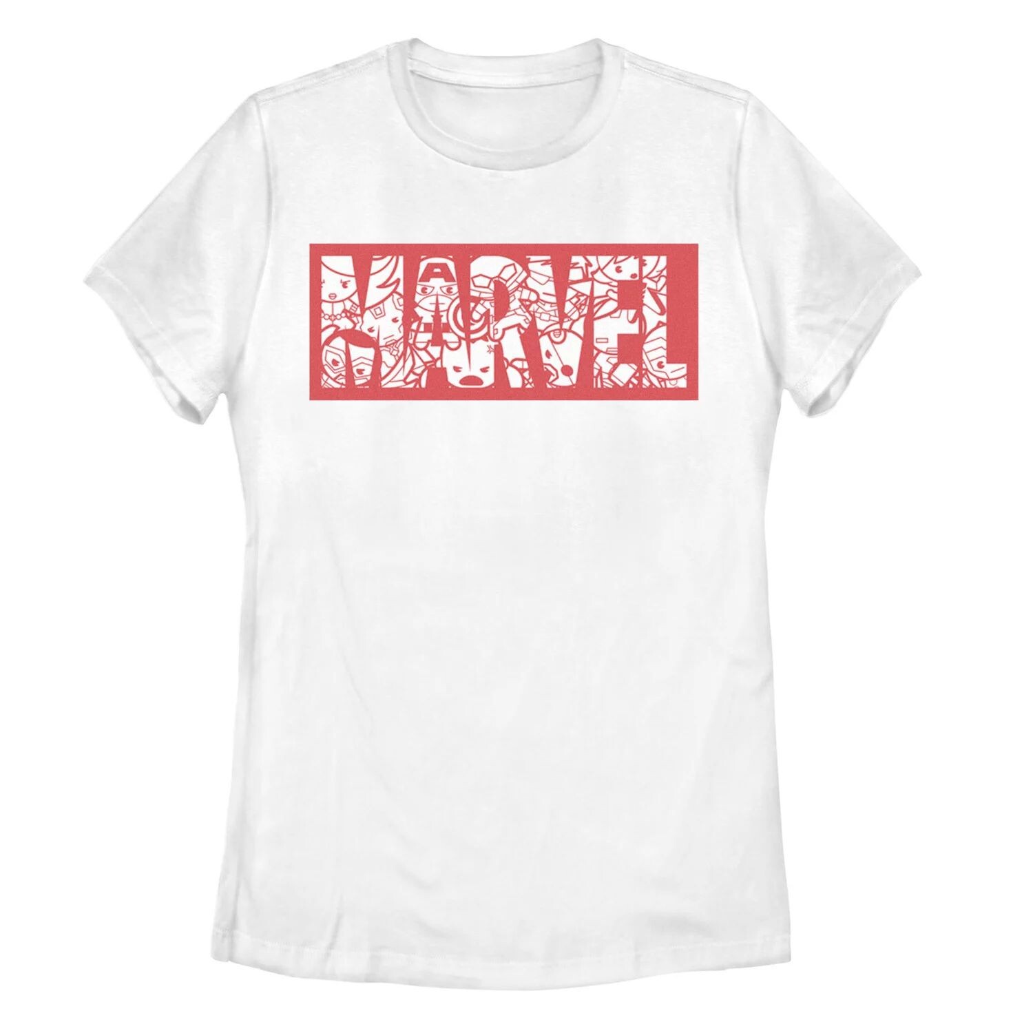 

Детская футболка с логотипом Marvel Kawaii Superheroes Marvel