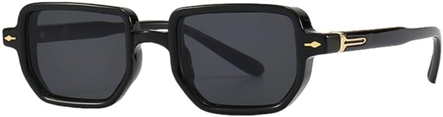 

Квадратные солнцезащитные очки в стиле ретро для женщин, защита от УФ-излучения UV400, зеленые и коричневые, мужские и женские солнцезащитные очки, аксессуары для мужчин LXLHWN, Black