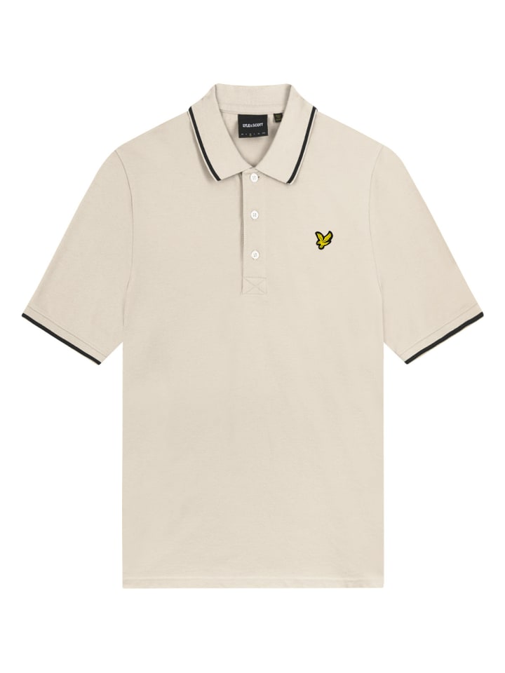 

Футболка поло Lyle & Scott, цвет hellbeige/anthrazit
