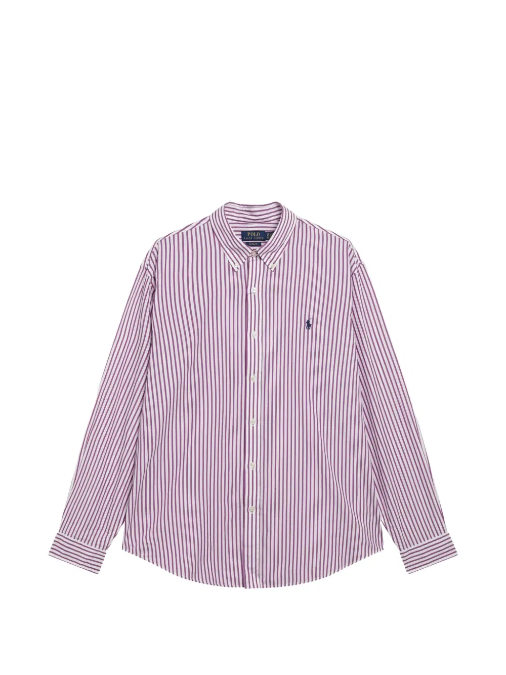 Полосатая спортивная рубашка Polo Ralph Lauren, белый