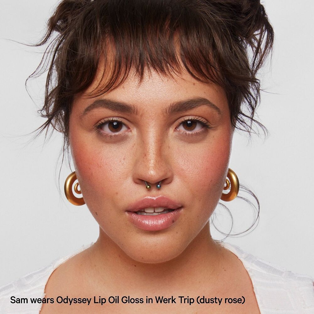 MILK MAKEUP Odyssey Увлажняющее нелипкое масло-блеск для губ, цвет Werk Trip — фото 4