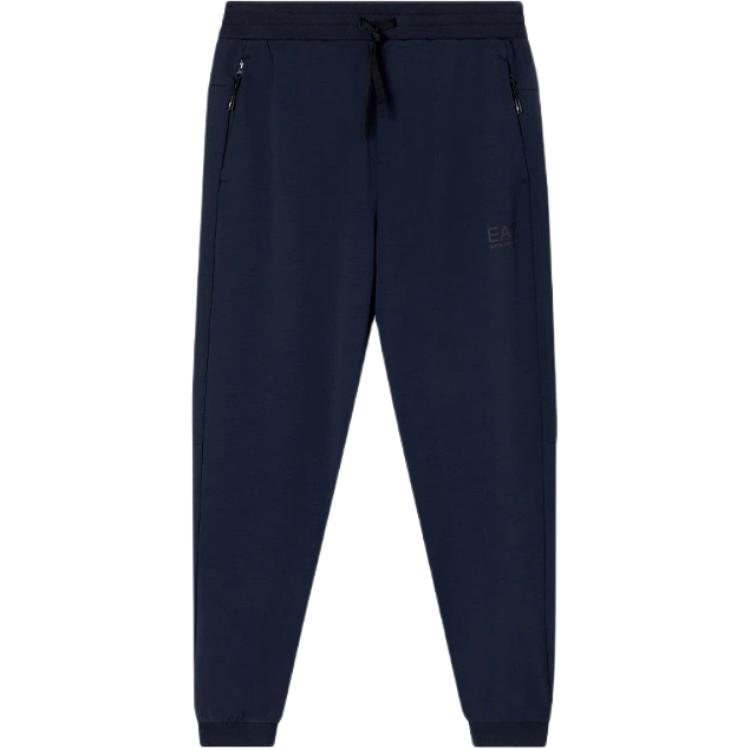 

EA7 FW25 вязаные спортивные штаны мужские EMPORIO ARMANI, синий