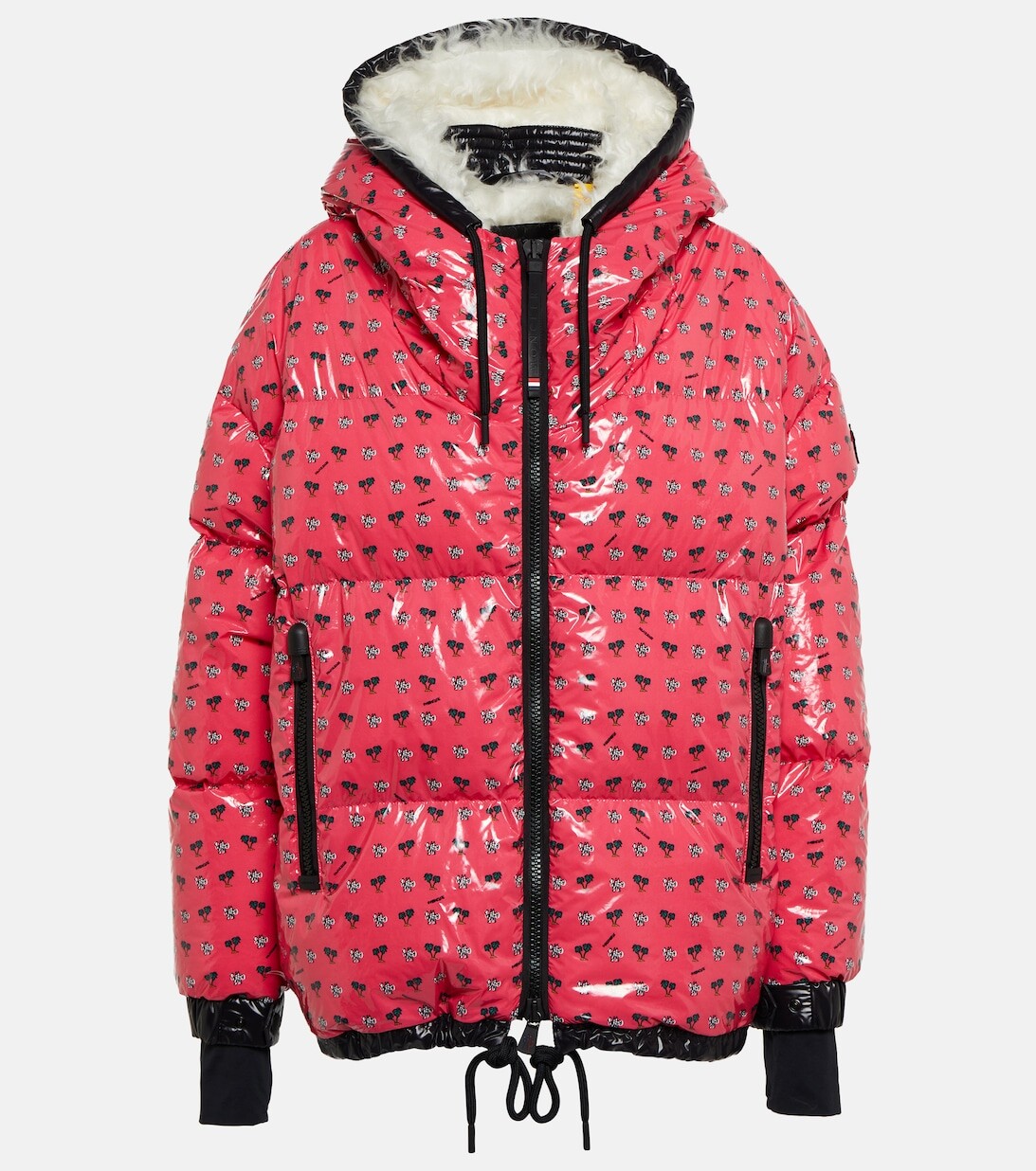 

Пуховая лыжная куртка Echelle с принтом MONCLER GRENOBLE, розовый