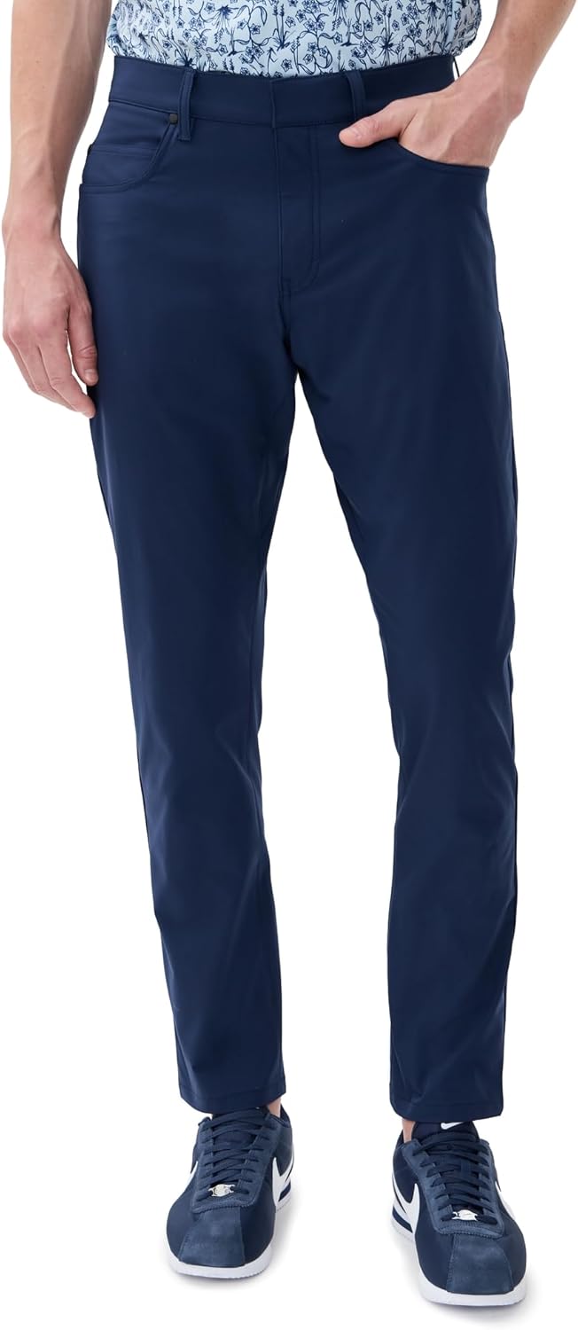 

Мужские узкие брюки для гольфа Nike Tour с пятью карманами, 32 дюйма, Midnight Navy/Black