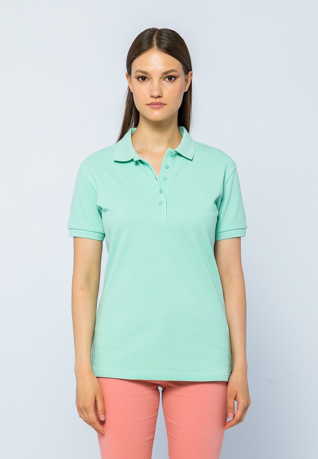 

Поло SHORT SLEEVE CASUAL Basics and More, мята
