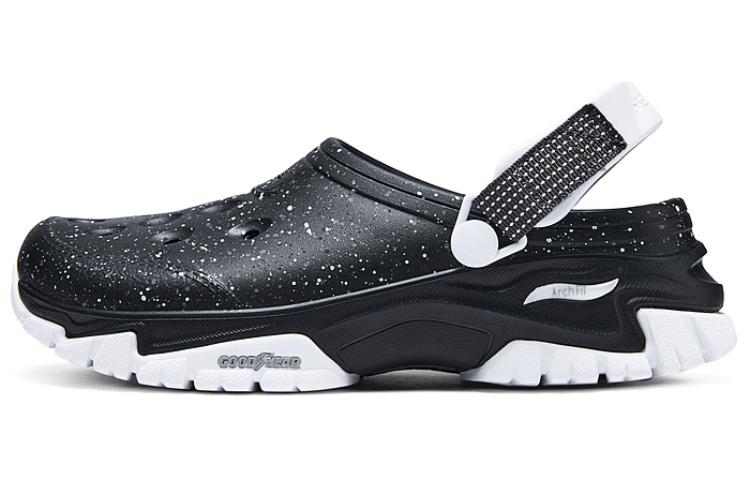 Skechers Фомис сандалии "Черный Белый" женские черно-белые, цвет Black/White
