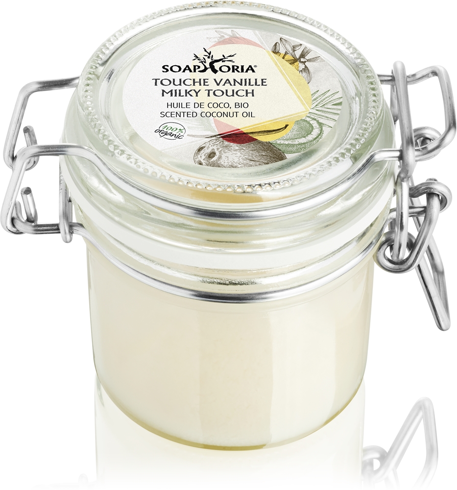 

Кокосовое масло с ароматом молочного прикосновения, органическое кокосовое масло Soaphoria, 125 мл