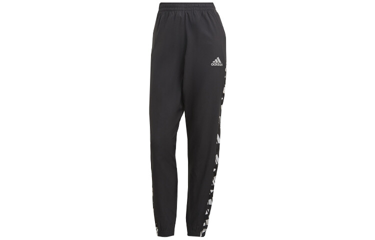 

Трикотажные спортивные штаны женские черные Adidas