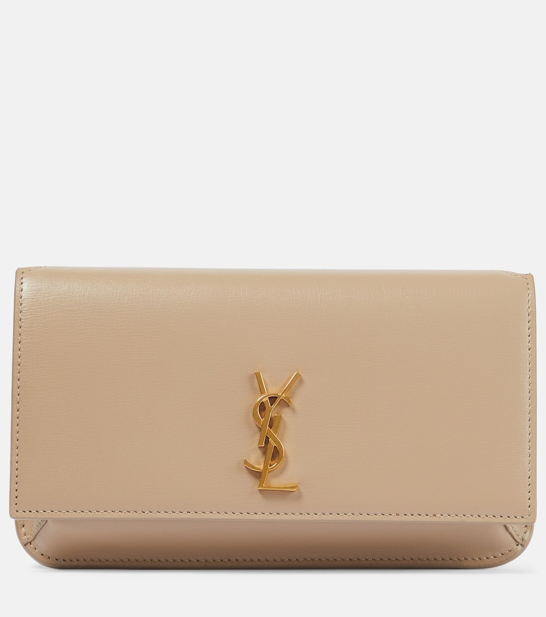 

Кожаный чехол для телефона cassandre Saint Laurent, бежевый