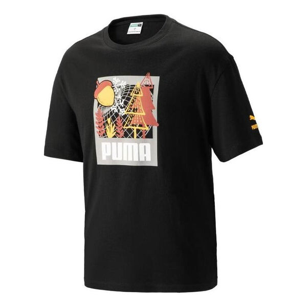 

Футболка ff short sleeve graphic tee 'black' Puma, черный