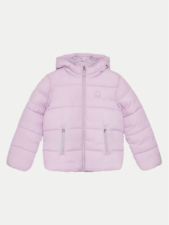 

Пуховик стандартного кроя United Colors Of Benetton, фиолетовый