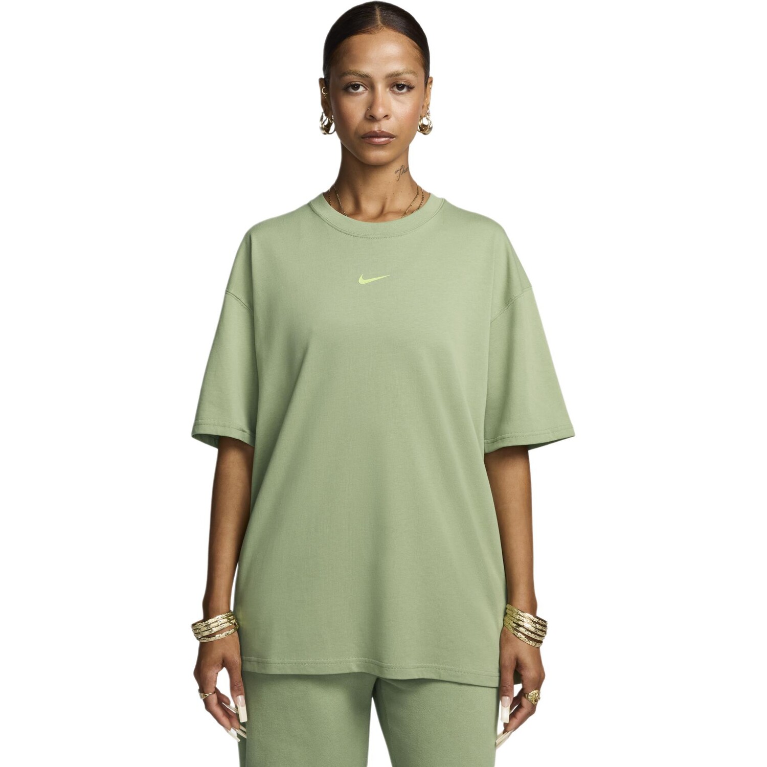Футболка X Nocta унисекс масляно-зеленая Nike, зеленый — фото 2