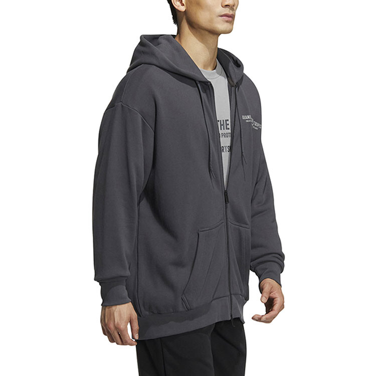 Толстовка Adidas Essentials серая — фото 4