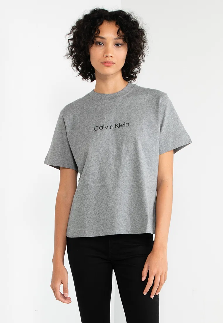 Футболка, свободный крой, Calvin Klein Jeans, серый