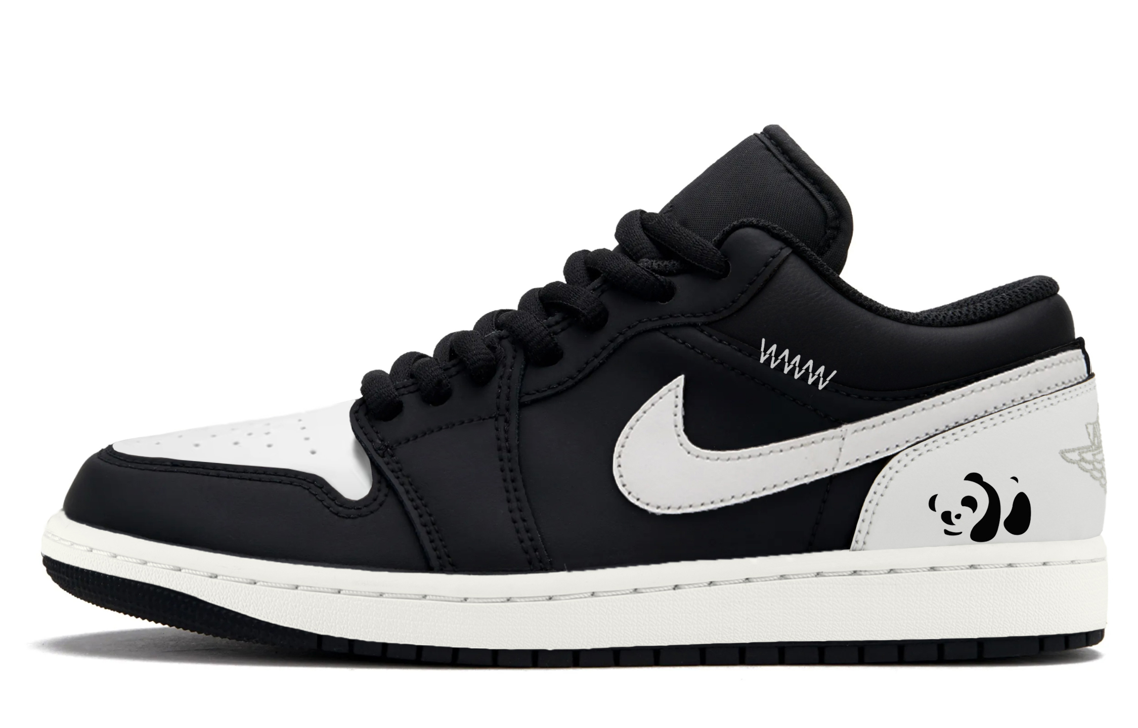 

Jordan Кроссовки Air 1 Height Increasing Low top Vintage для мужчин, бело-черные