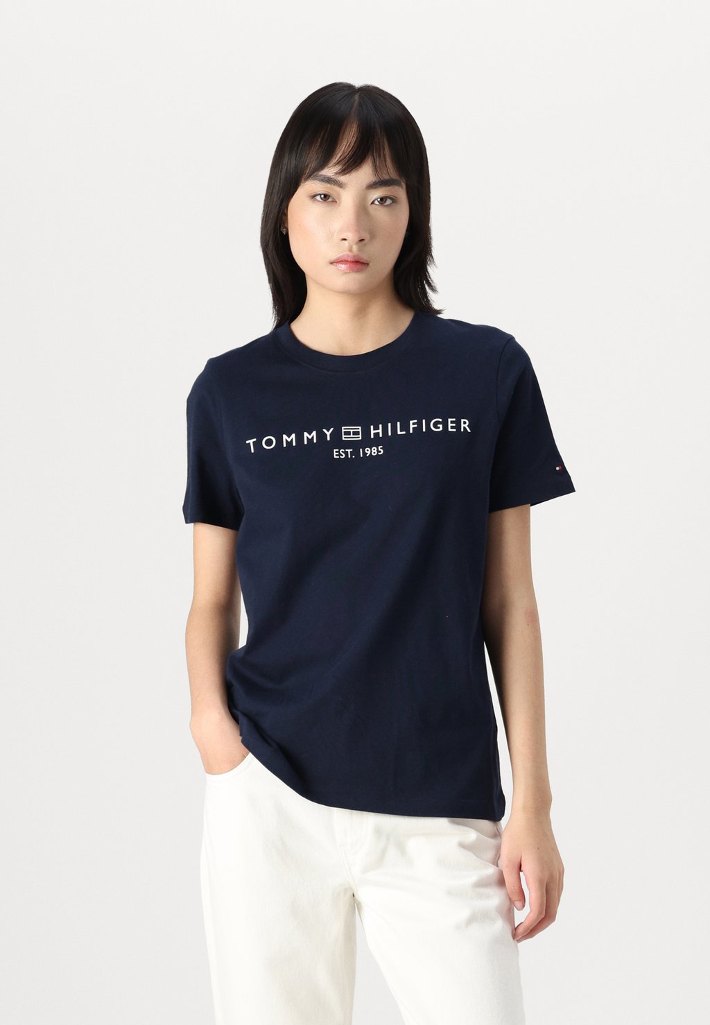 

Футболка с принтом LOGO Tommy Hilfiger, темно-синий