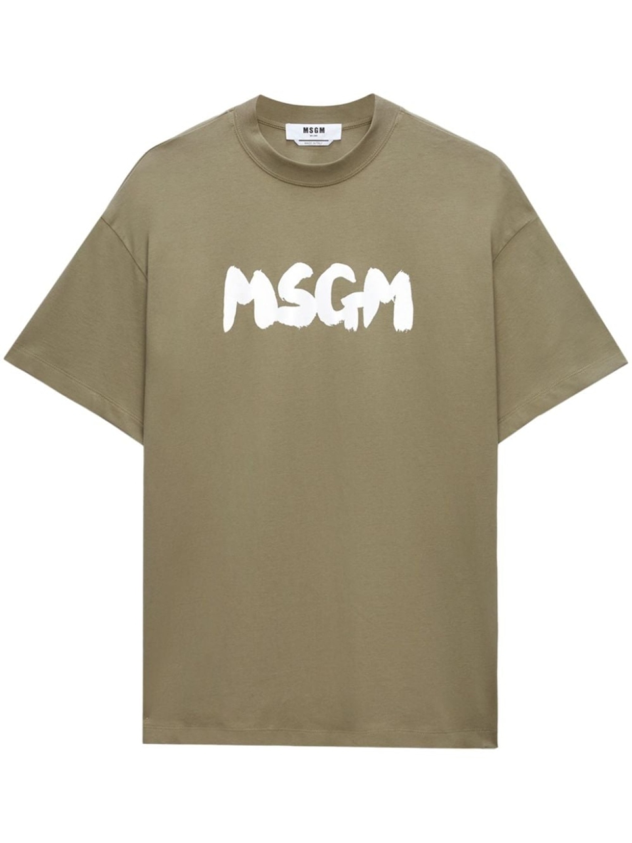 

MSGM футболка с логотипом, зеленый