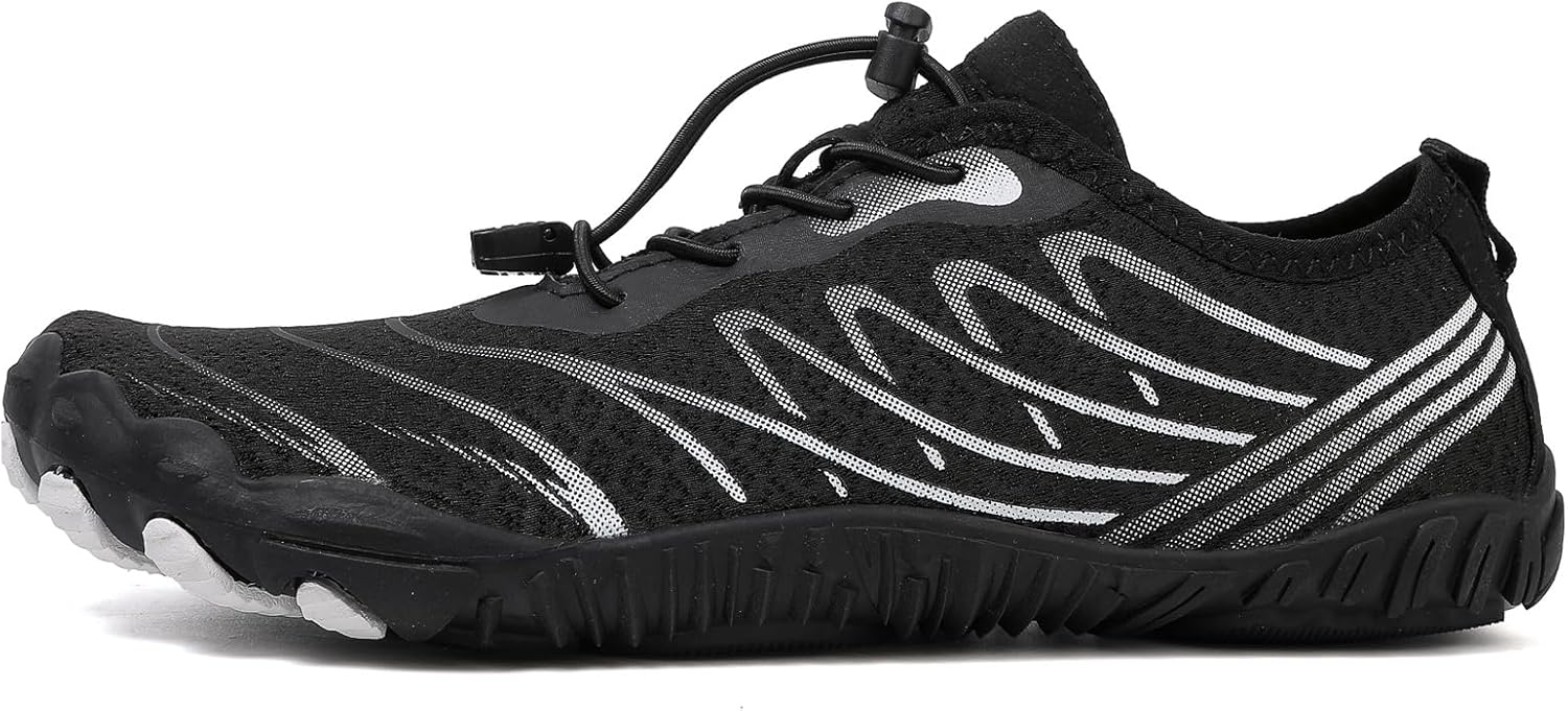 

Женские заземляющие кроссовки Kubbon с нескользящей подошвой и широкой колодкой, легкая обувь для походов, босоножки, мягкая и комфортная унисекс обувь для ходьбы и бега, черный