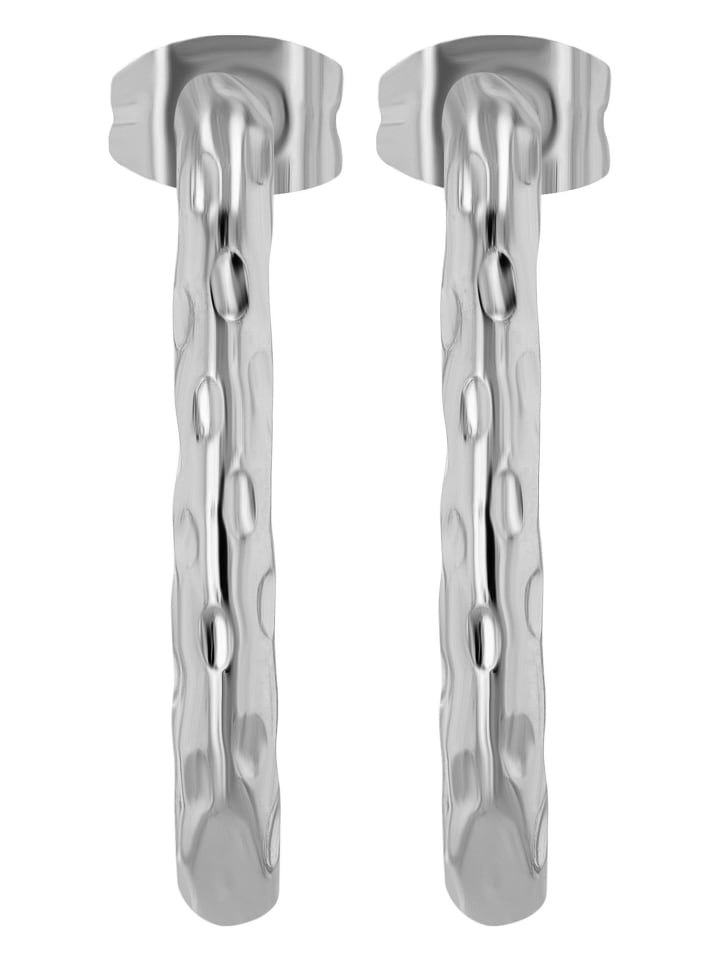 

Adeliás Женские серьги - Серьги-гвоздики из нержавеющей стали серебристого цвета