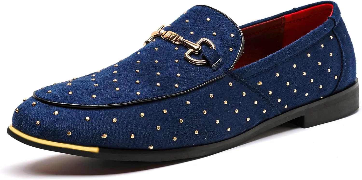 

Мужские роскошные бархатные лоферы LCQL, замшевые лоферы без шнурков, домашние тапочки, большие размеры 7-13, синий