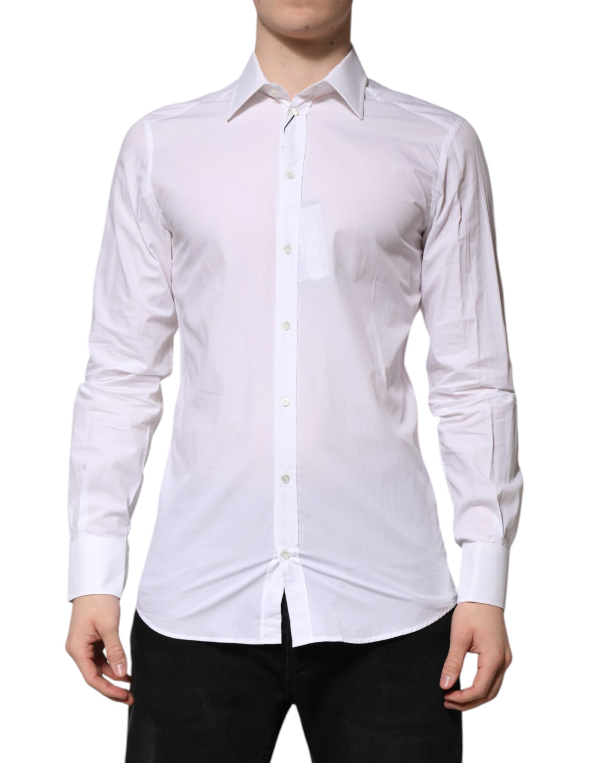 

Белая рубашка с длинными рукавами, строгая рубашка Dolce & Gabbana, White
