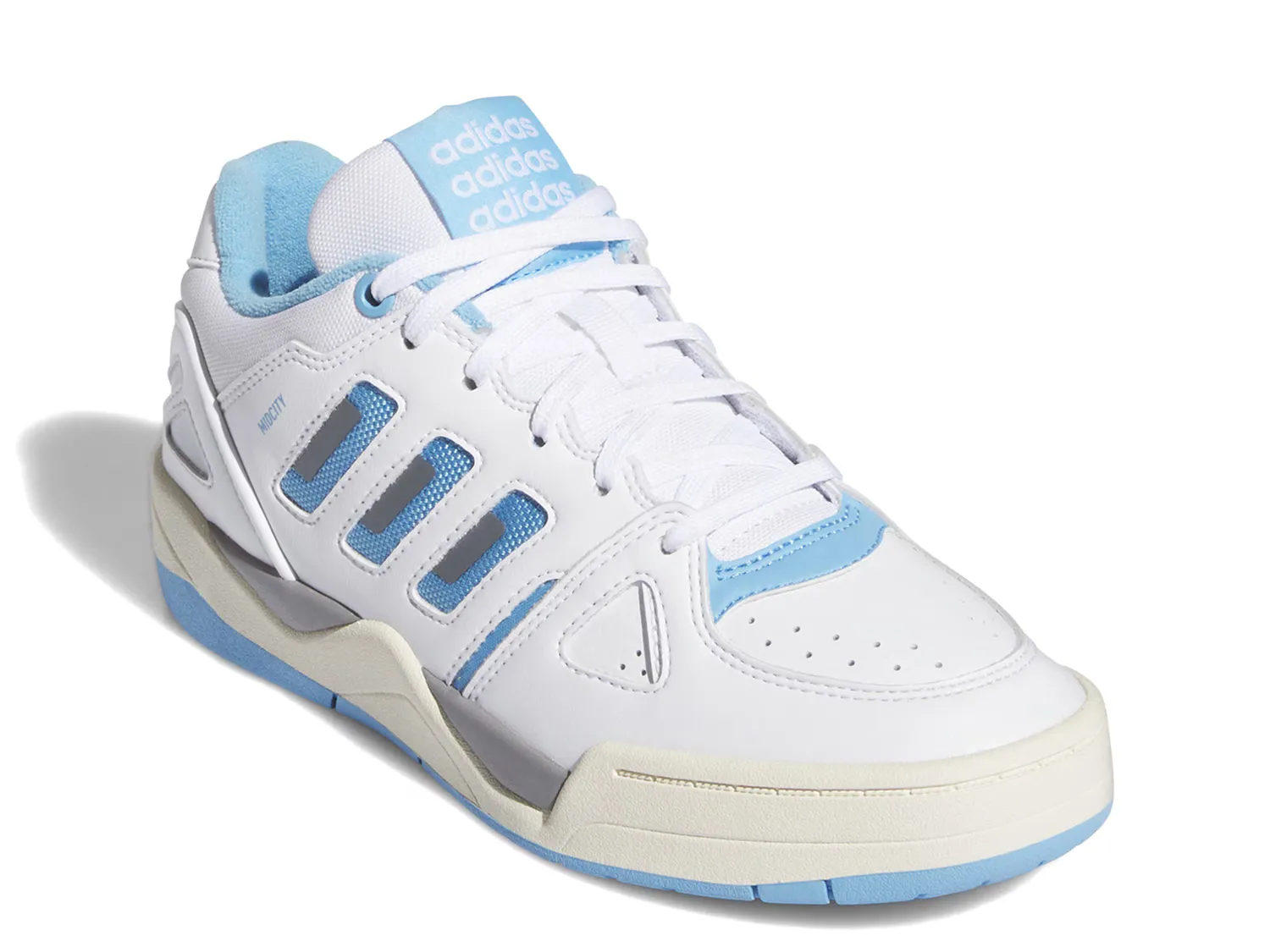 

Кроссовки Mid City Basketball Shoe Adidas, белый/синий