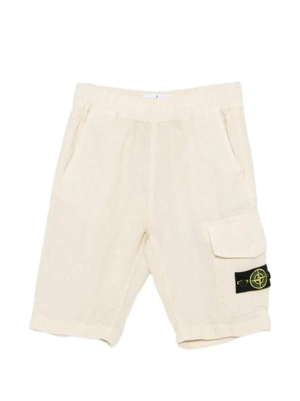 Шорты с карманами Stone Island Junior, бежевый