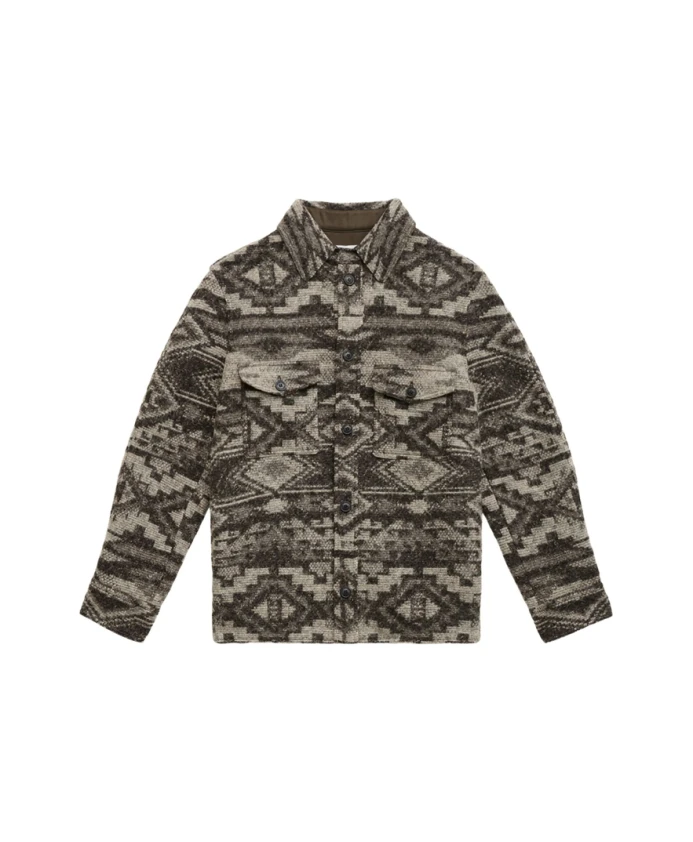 

Черная верхняя куртка на пуговицах Isabel Marant, мультиколор