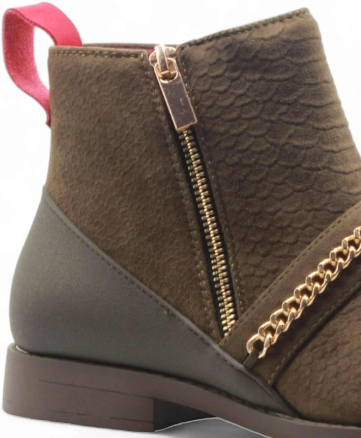 

Мужские ботинки Jazamé B-2963 Chuck из нубука и замши, с эластичной вставкой, округлый носок, стиль Челси, оливковый