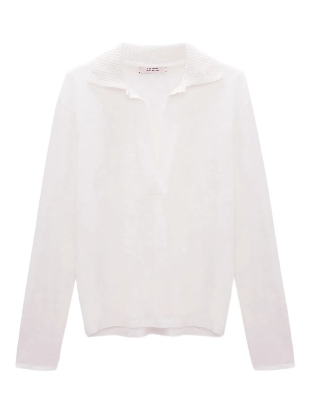 

Льняная рубашка поло Dorothee Schumacher, белый