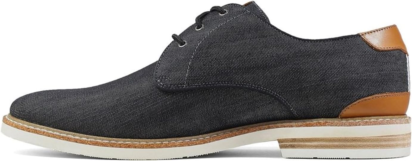 Мужские оксфорды Florsheim Highland Canvas с plain toe, черный — фото 4