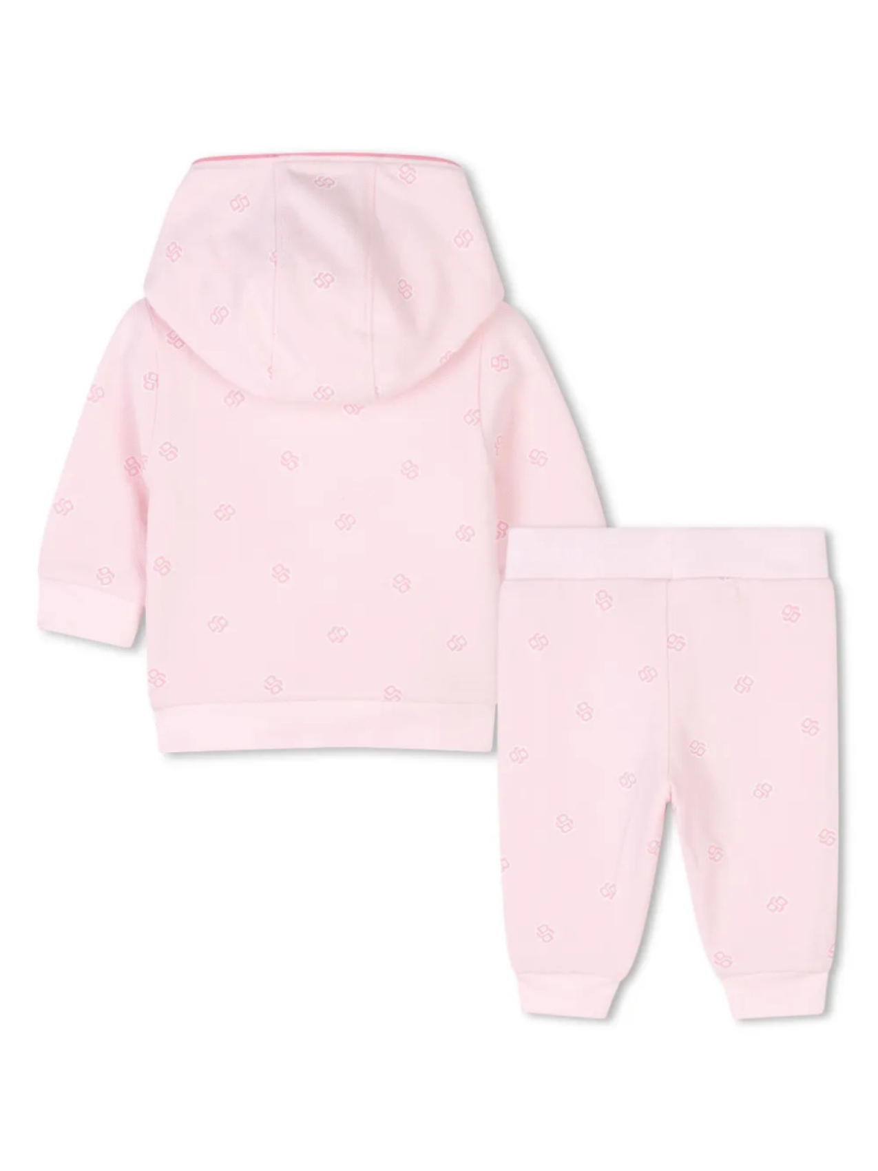BOSS Kidswear спортивный костюм с логотипом, розовый — фото 2